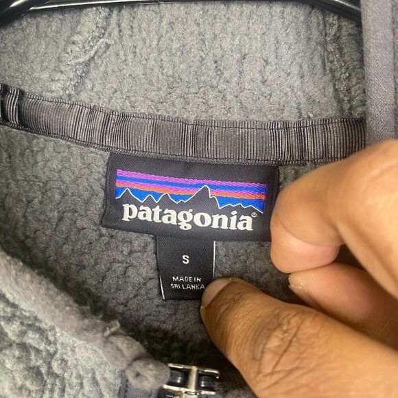 Patagonia Retro Pile Pullover Dark Grey Mens Small Style 22790 - Picture 5 of 11
